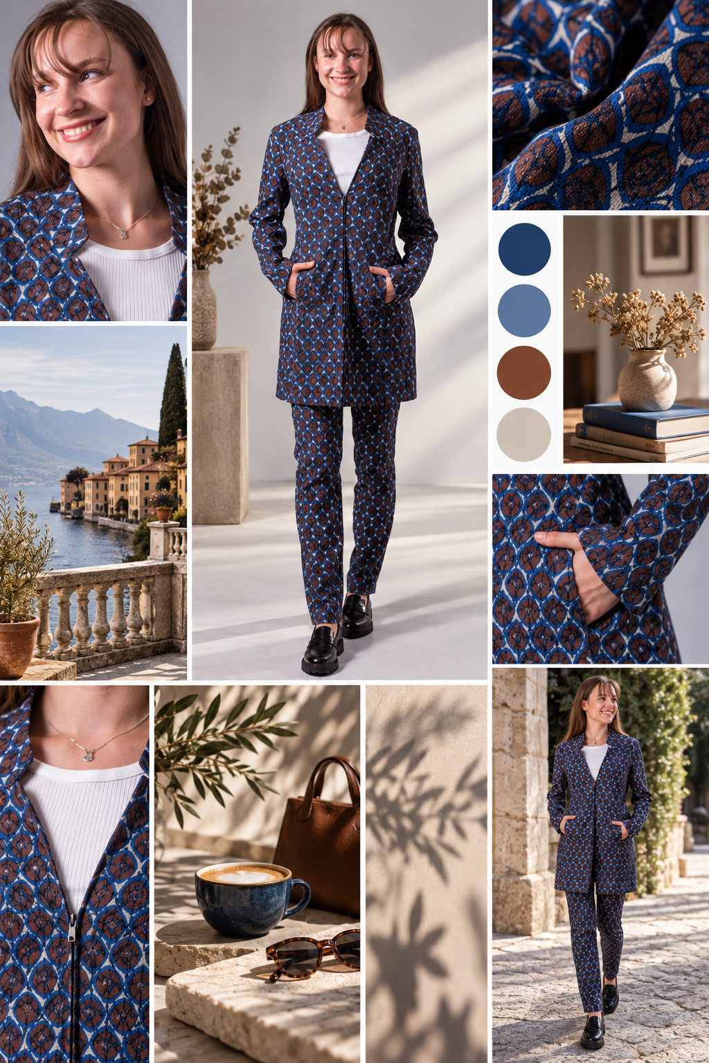 Moodboard - Inspiration für Longblazer Alloverprint
