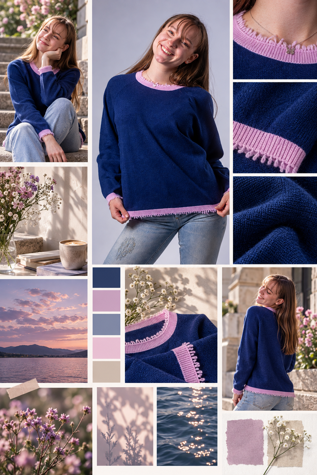 Moodboard - Inspiration für Pullover Rundhals