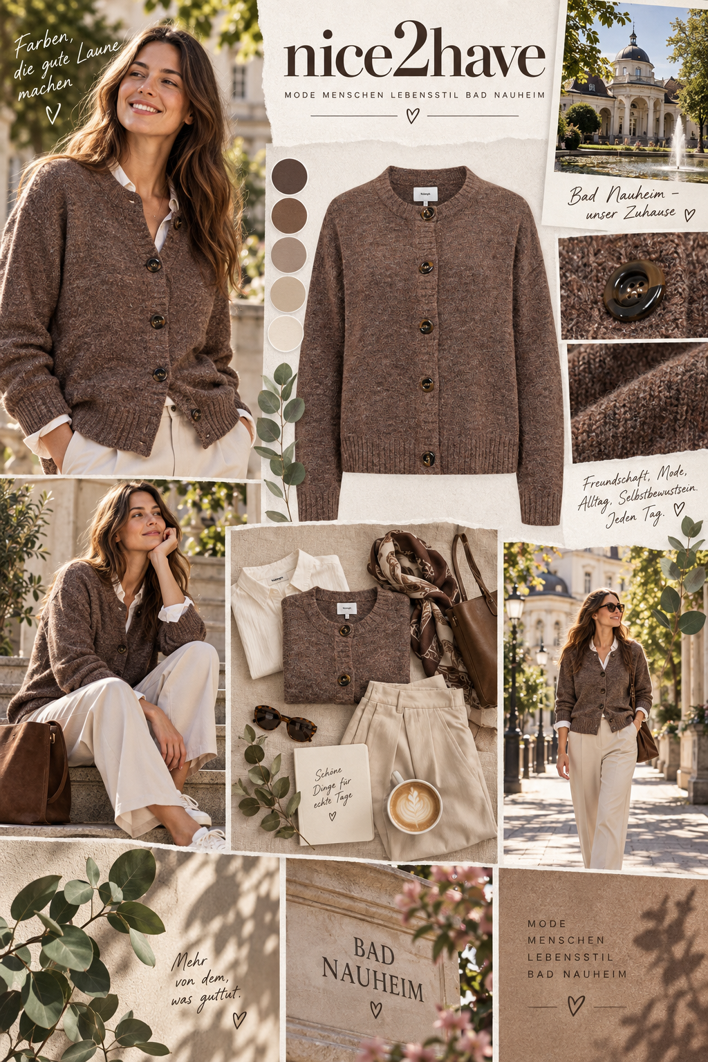 Moodboard - Inspiration für Cardigan NUCARRA FUETTE