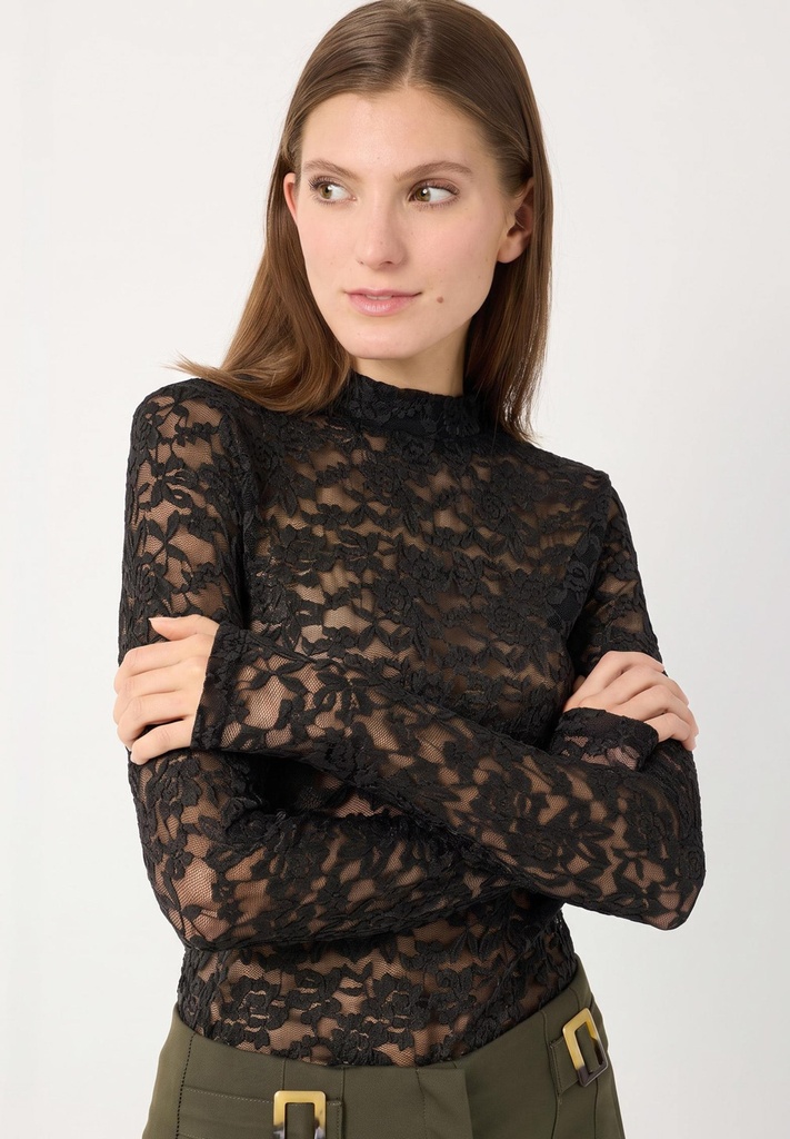 Longsleeve aus Spitze