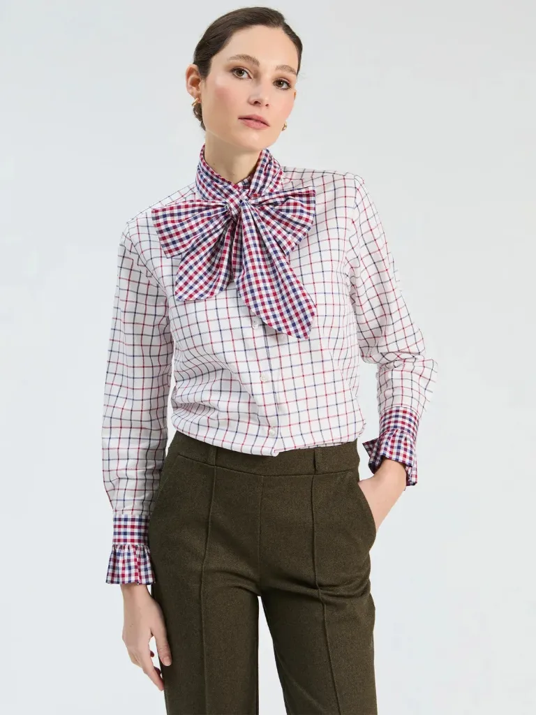 Originalprodukt - Karierte Bluse mit Maxischleife