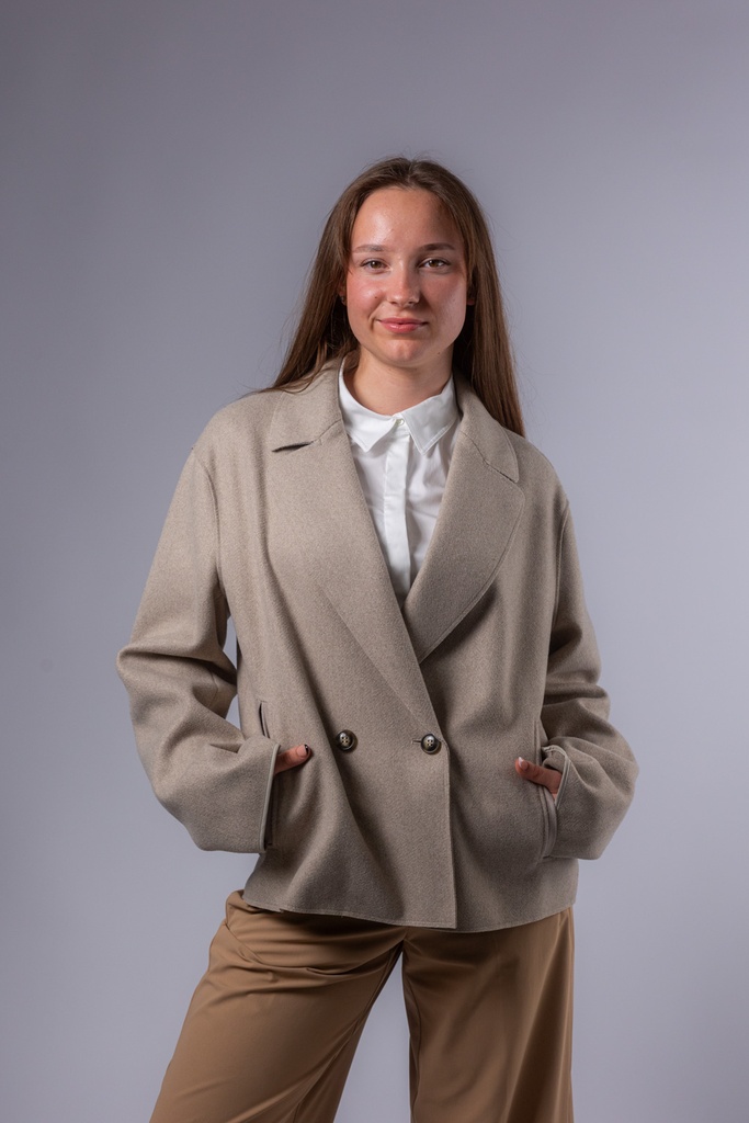 Originalprodukt - Wolljacke leicht ausgestellt
